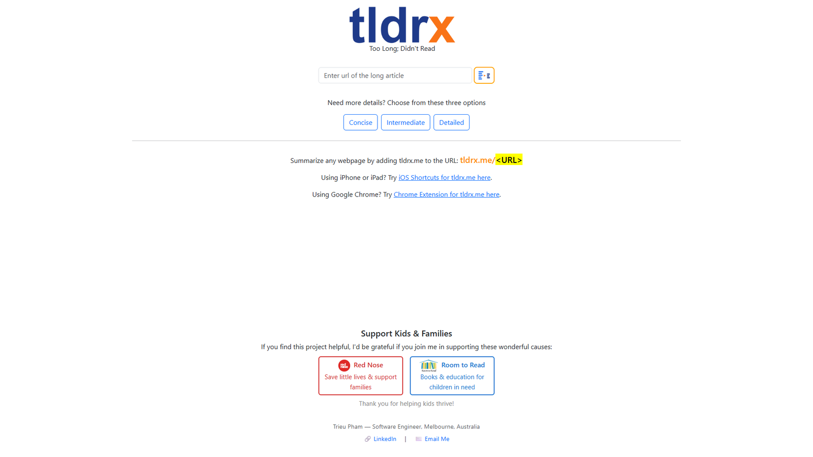tldrx — интерфейс нейросети tldrx — интерфейс нейросети