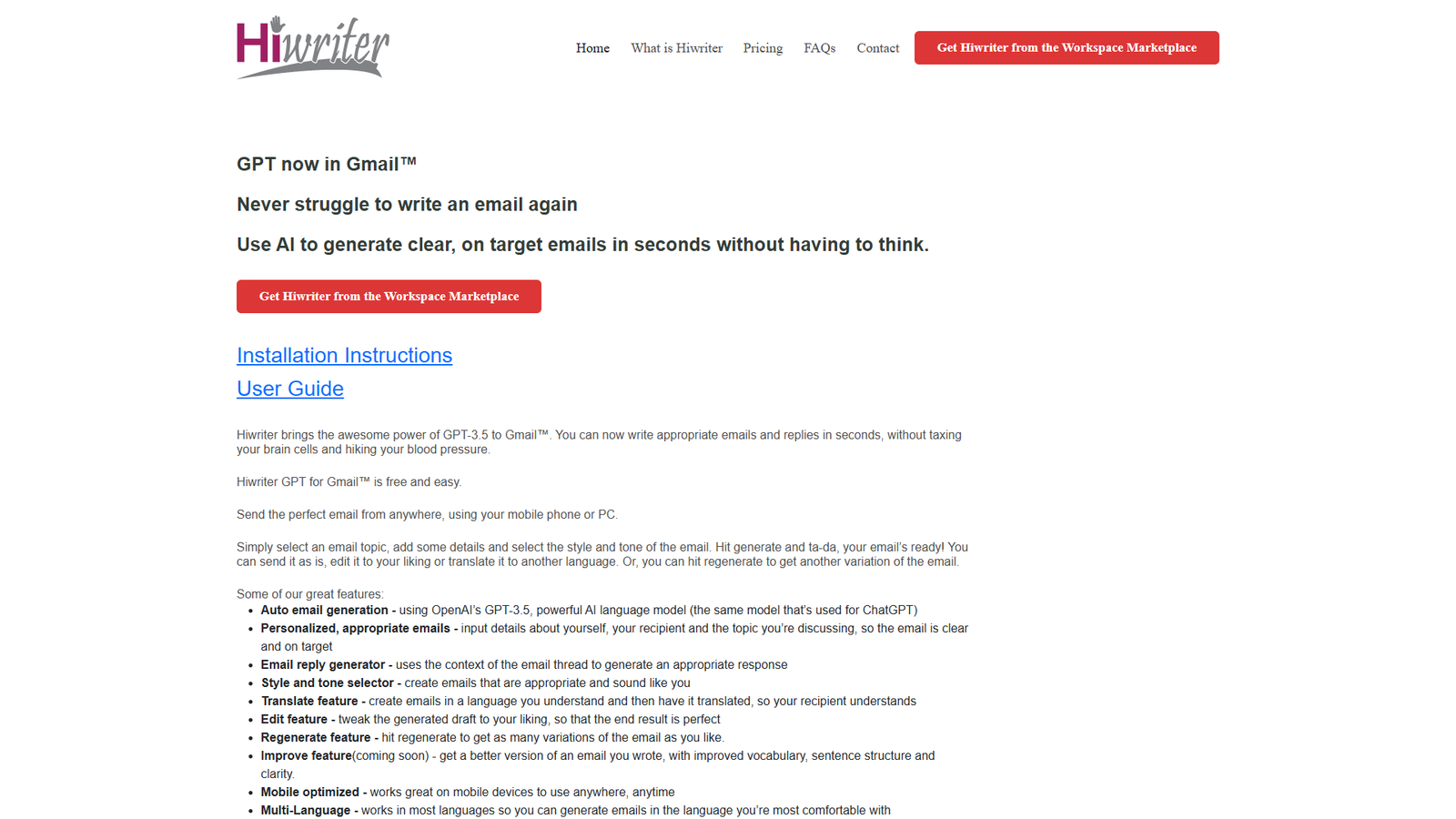 Hiwriter — интерфейс нейросети Hiwriter — интерфейс нейросети