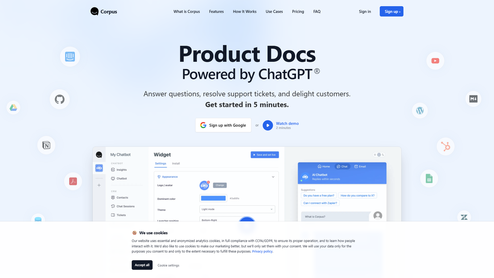 Corpus — интерфейс нейросети Corpus — интерфейс нейросети