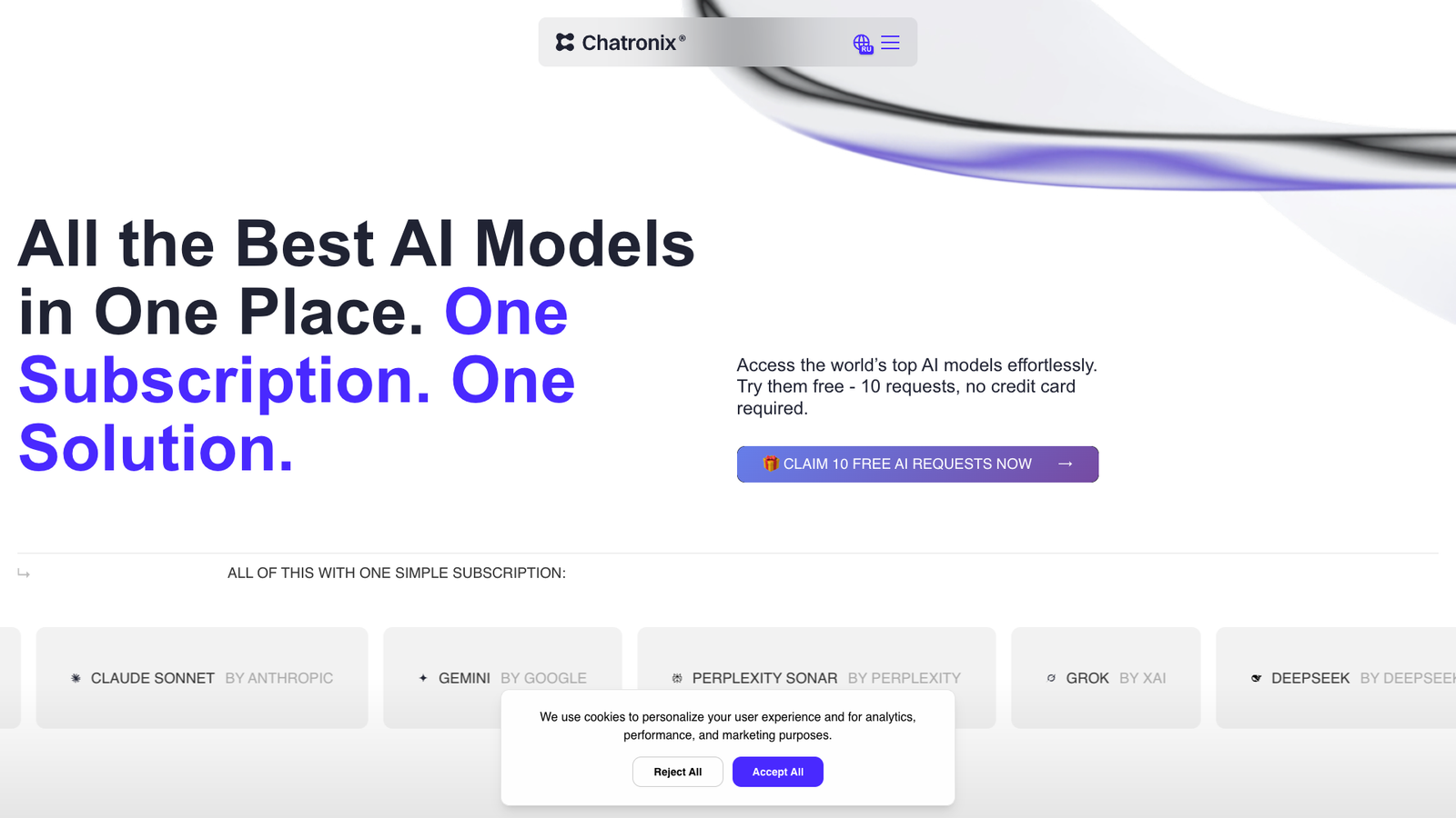 Chatronix.ai — интерфейс нейросети