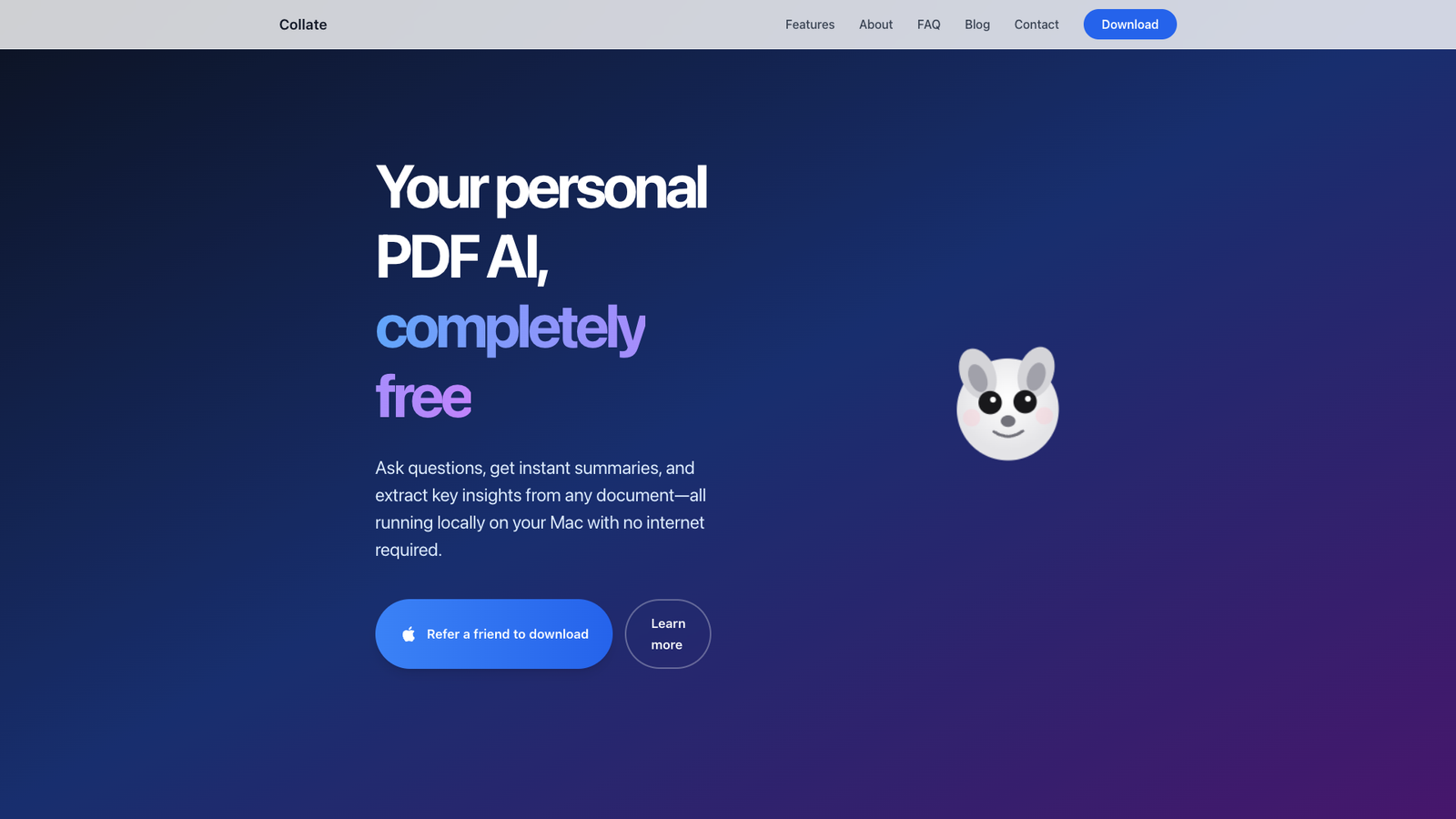 Collate — интерфейс нейросети Collate — интерфейс нейросети