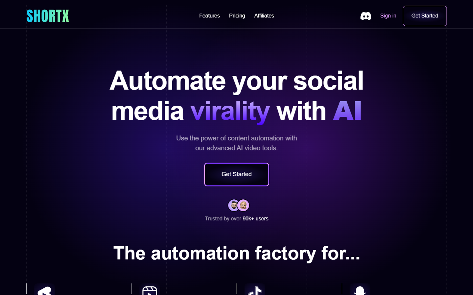 ShortX.ai — интерфейс нейросети ShortX.ai — интерфейс нейросети