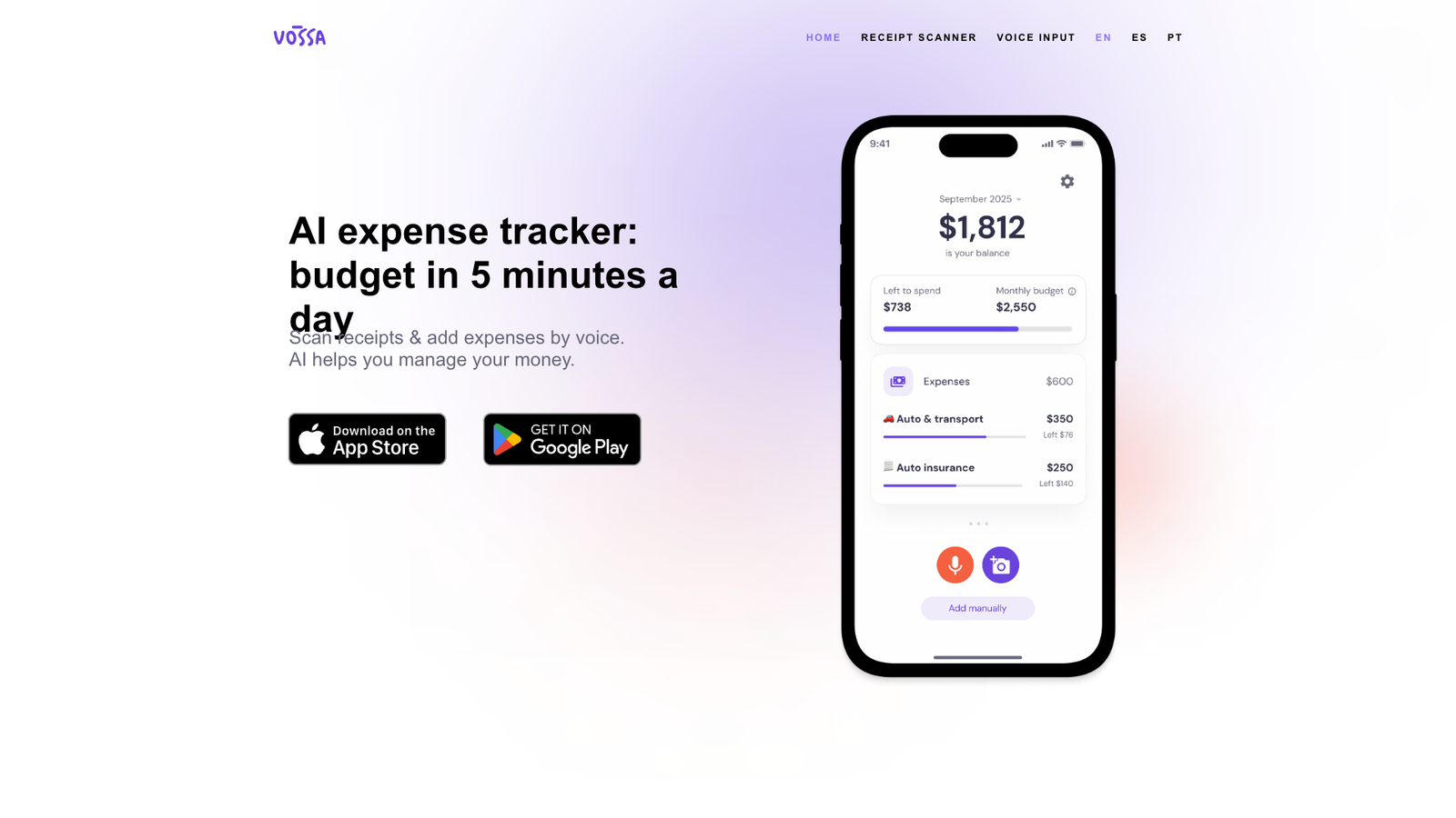Vossa — интерфейс нейросети