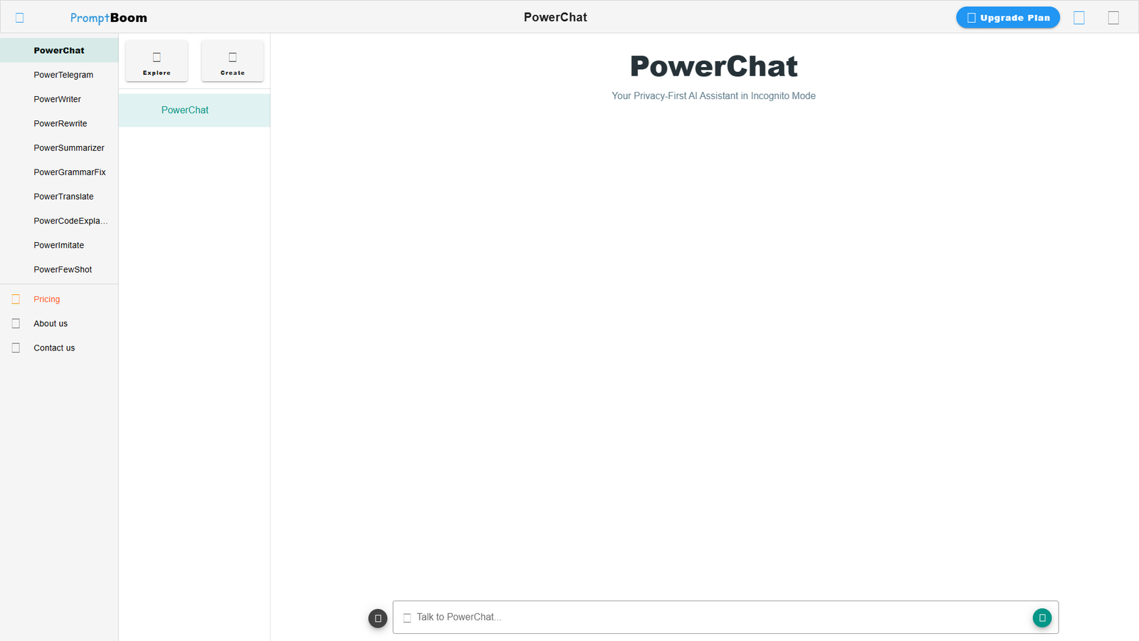 PowerChat — интерфейс нейросети PowerChat — интерфейс нейросети