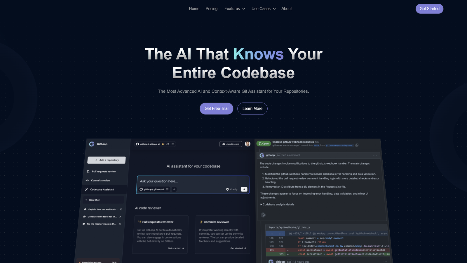 GitLoop — интерфейс нейросети GitLoop — интерфейс нейросети