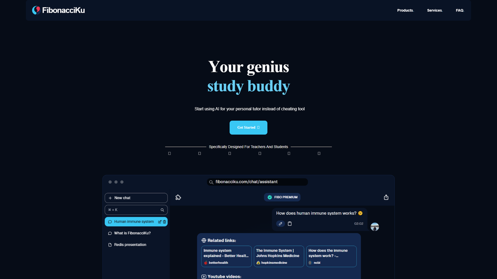 FibonacciKu — интерфейс нейросети FibonacciKu — интерфейс нейросети