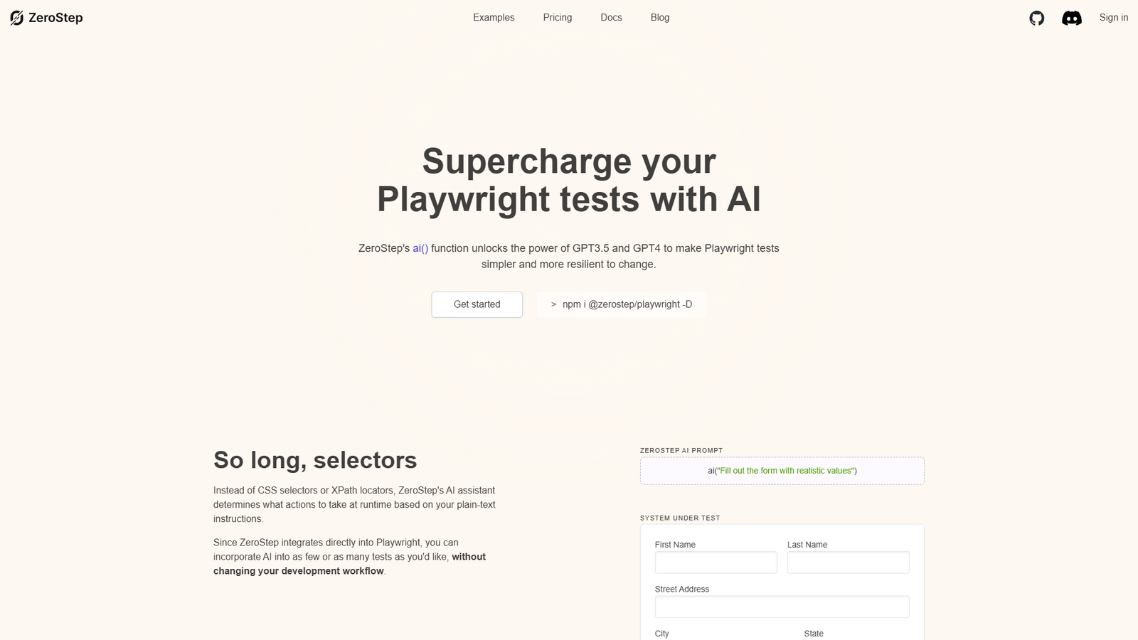 ZeroStep — интерфейс нейросети ZeroStep — интерфейс нейросети