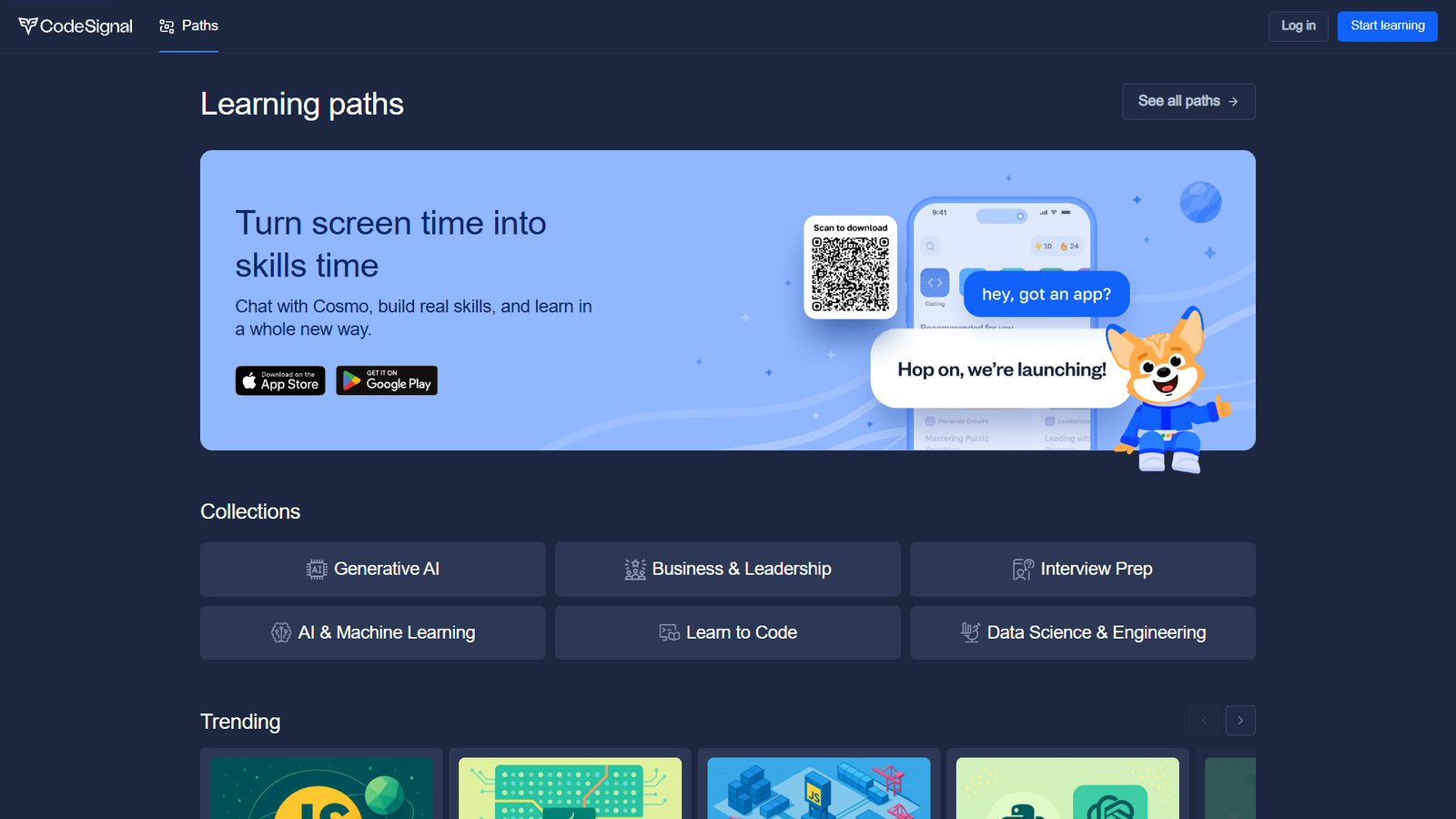 CodeSignal Learn — интерфейс нейросети CodeSignal Learn — интерфейс нейросети