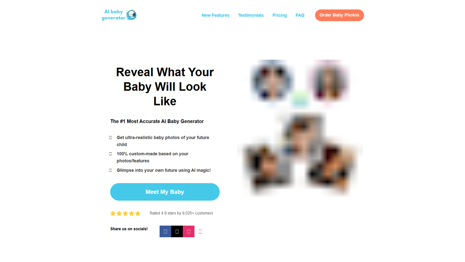 AI Baby Generator — интерфейс нейросети AI Baby Generator — интерфейс нейросети