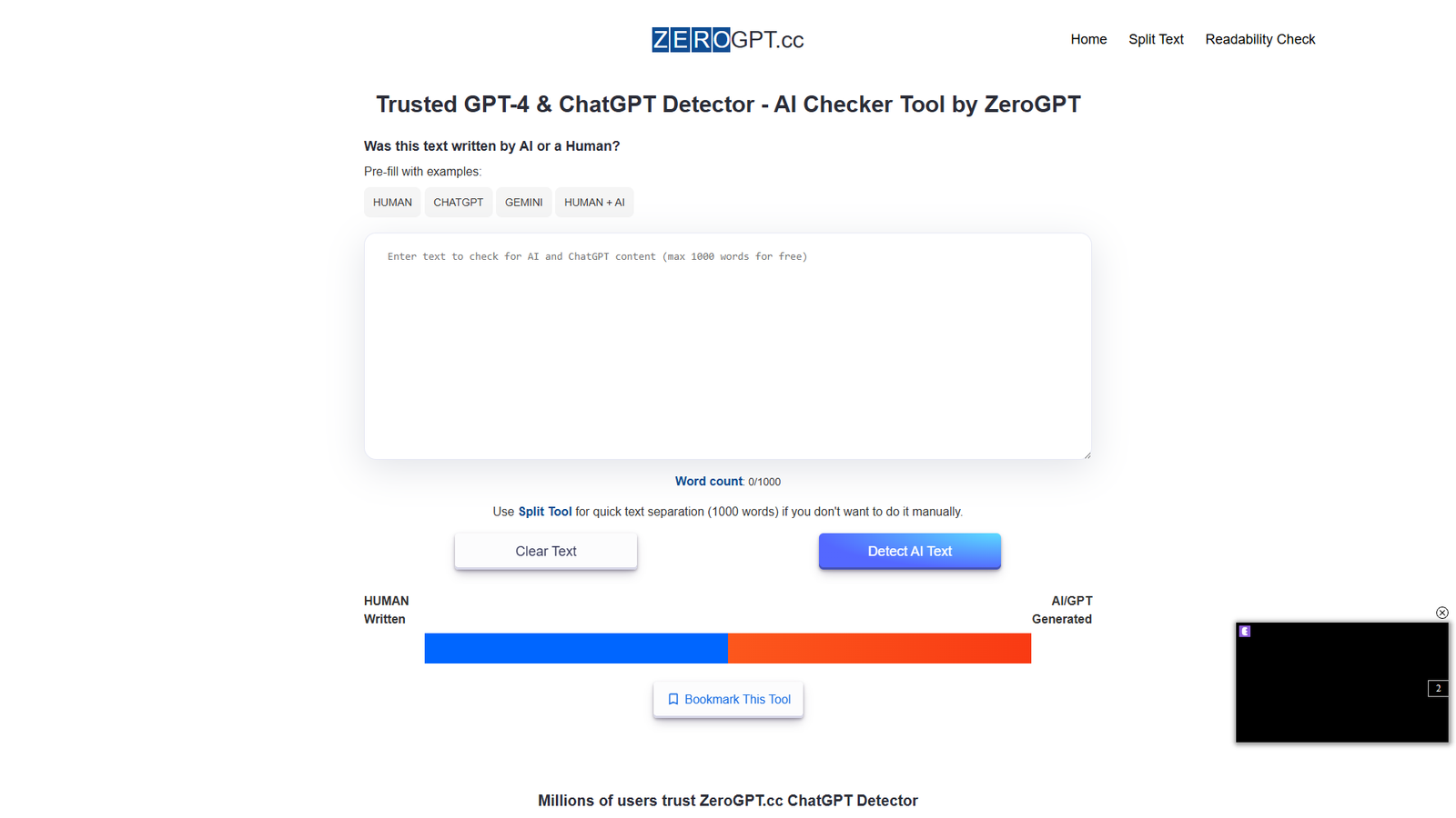 ZeroGPT — детектор текста ChatGPT и GPT-4 — интерфейс нейросети ZeroGPT — детектор текста ChatGPT и GPT-4 — интерфейс нейросети