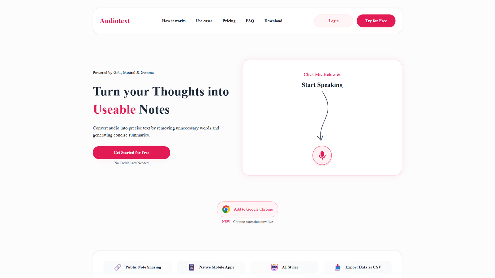 Audiotext AI — интерфейс нейросети Audiotext AI — интерфейс нейросети