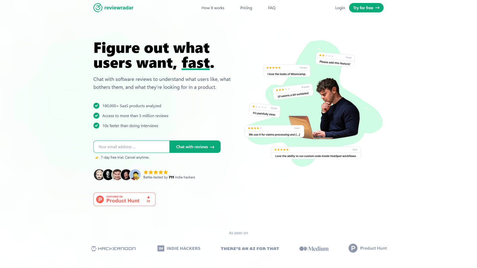 Reviewradar — интерфейс нейросети Reviewradar — интерфейс нейросети