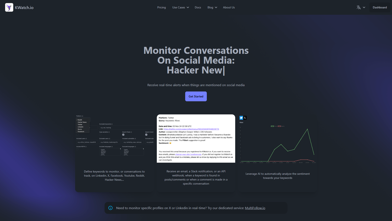 KWatch.io — интерфейс нейросети KWatch.io — интерфейс нейросети