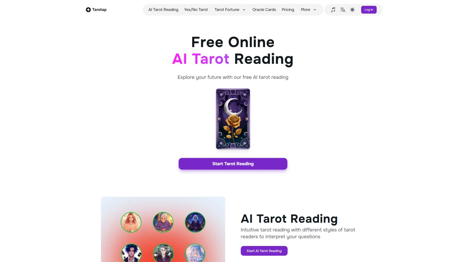 Tarotap нейросеть Главная страница