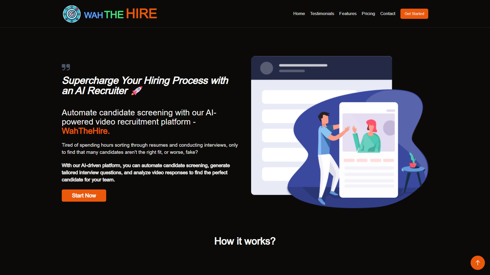 WahTheHire — интерфейс нейросети WahTheHire — интерфейс нейросети