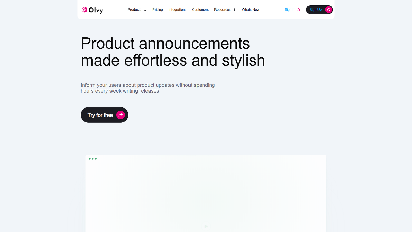 Olvy Changelogs — интерфейс нейросети Olvy Changelogs — интерфейс нейросети