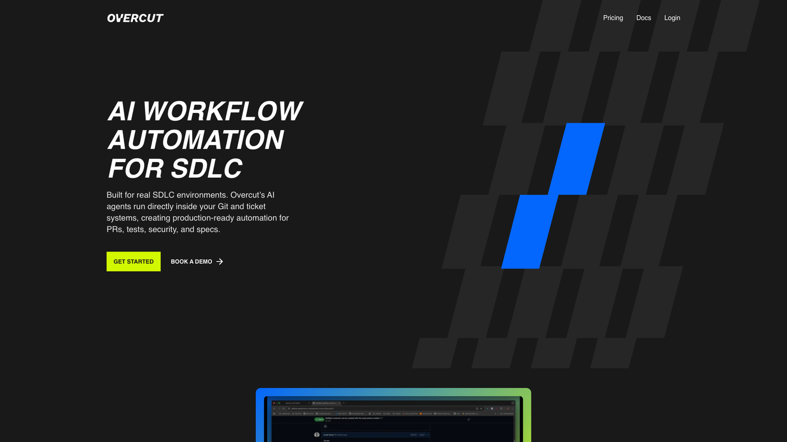 Overcut — интерфейс нейросети