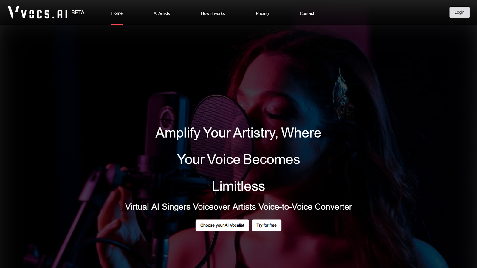 Vocs AI — интерфейс нейросети Vocs AI — интерфейс нейросети