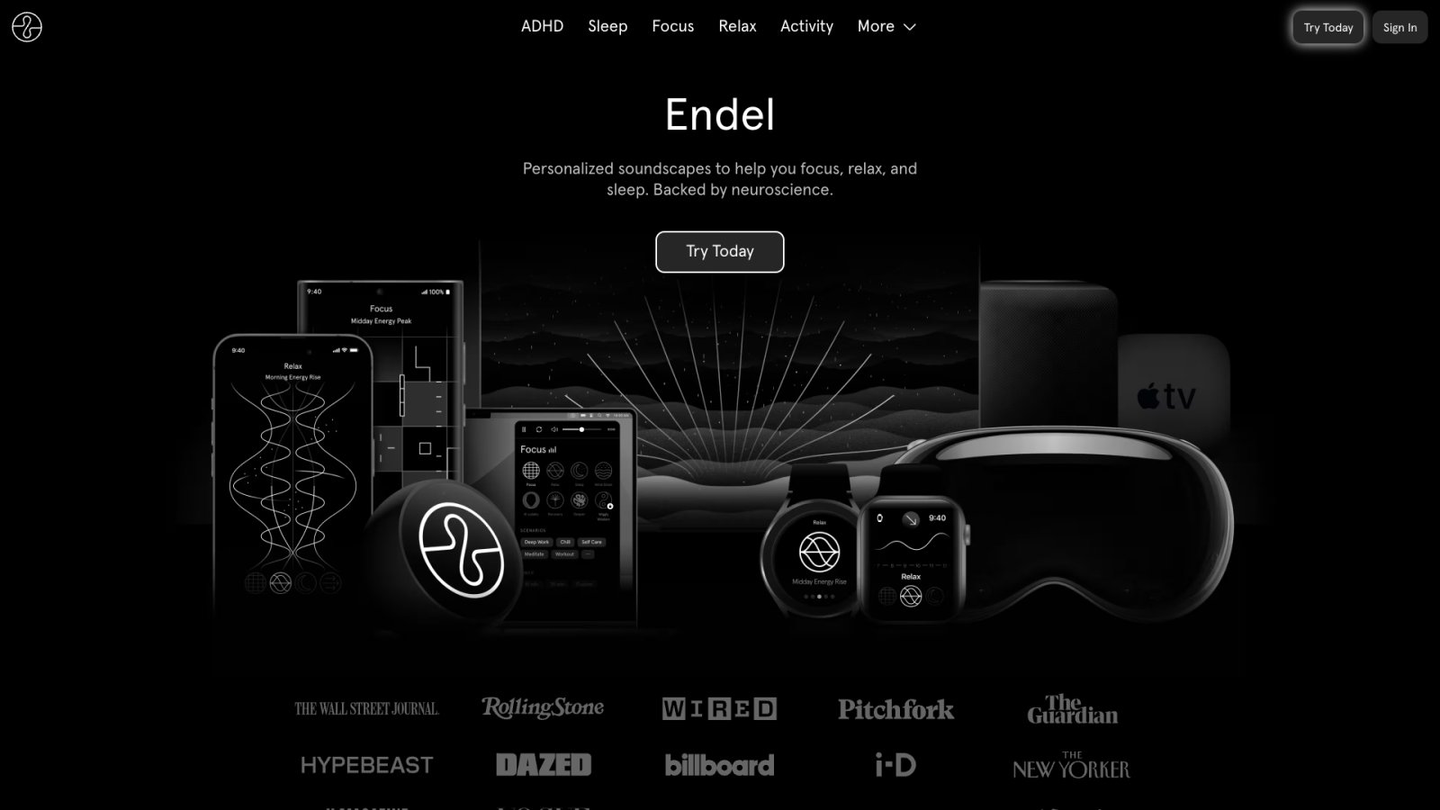 Endel нейросеть Главная страница Endel нейросеть Главная страница