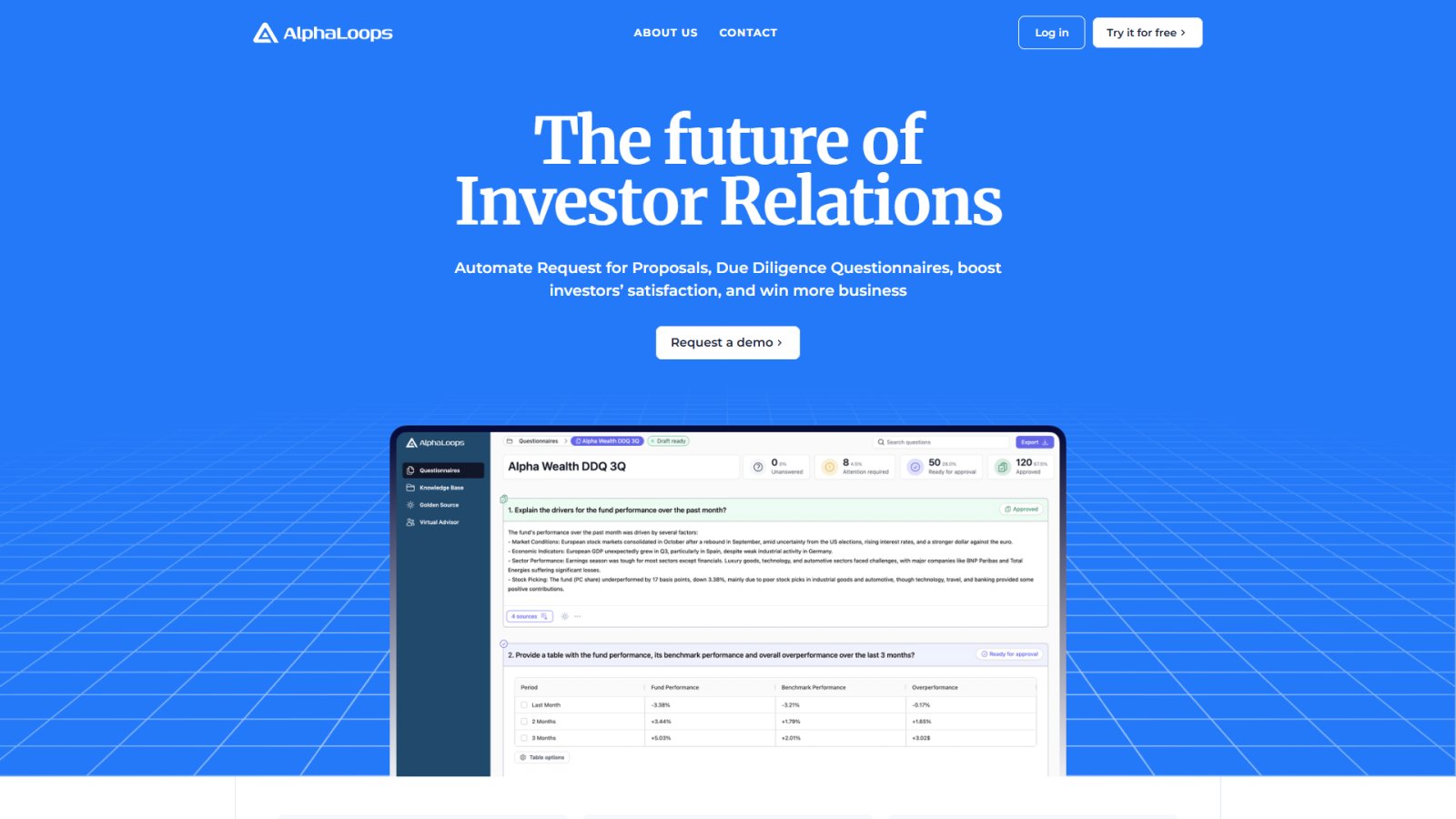 AlphaLoops нейросеть Главная страница