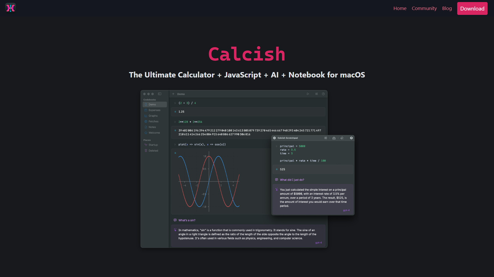 Calcish — интерфейс нейросети Calcish — интерфейс нейросети