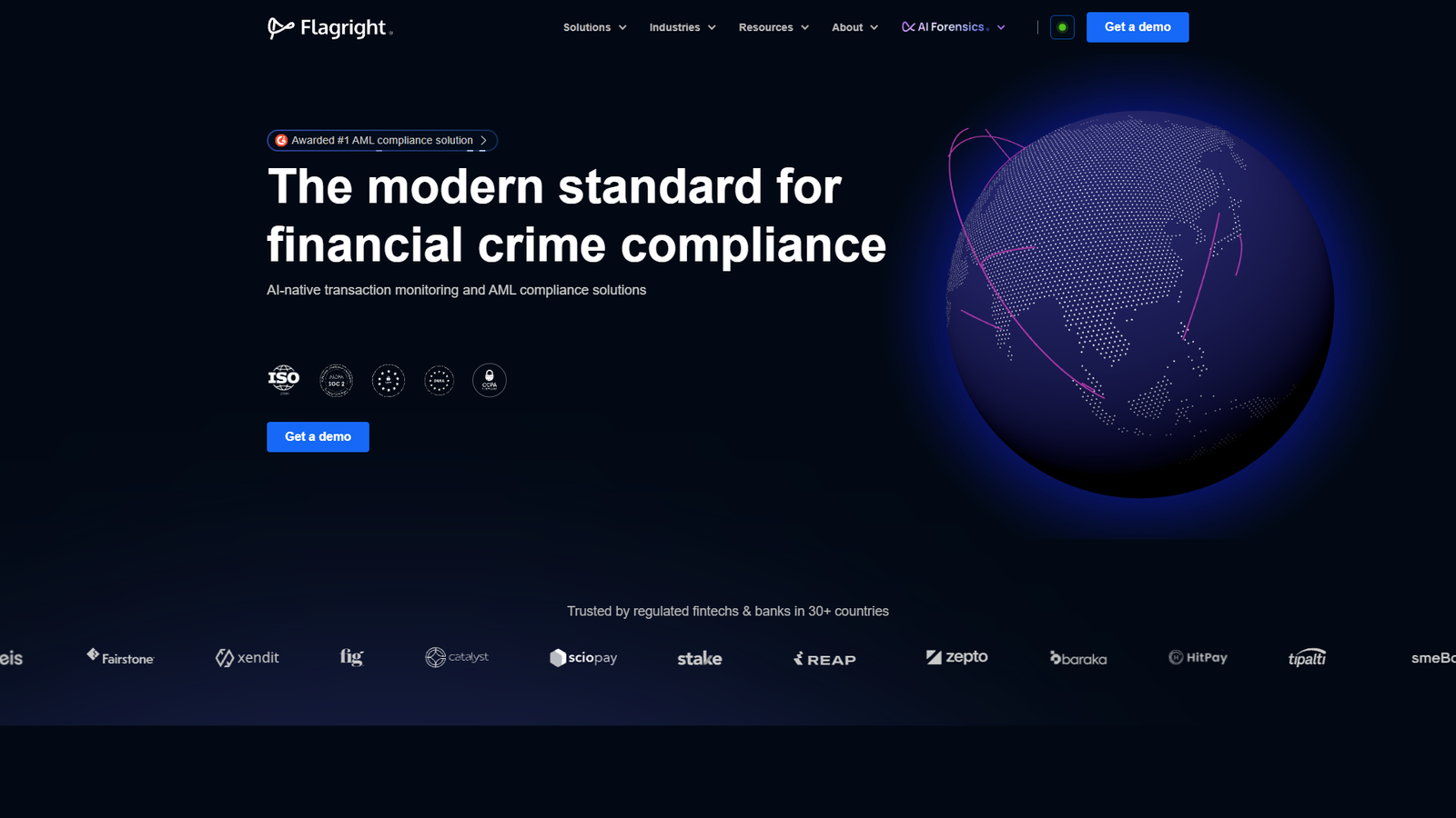 Flagright — интерфейс нейросети Flagright — интерфейс нейросети