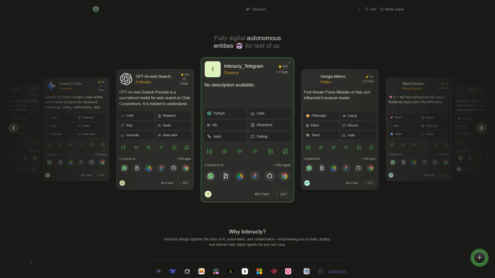 Interacly Discover — интерфейс нейросети Interacly Discover — интерфейс нейросети