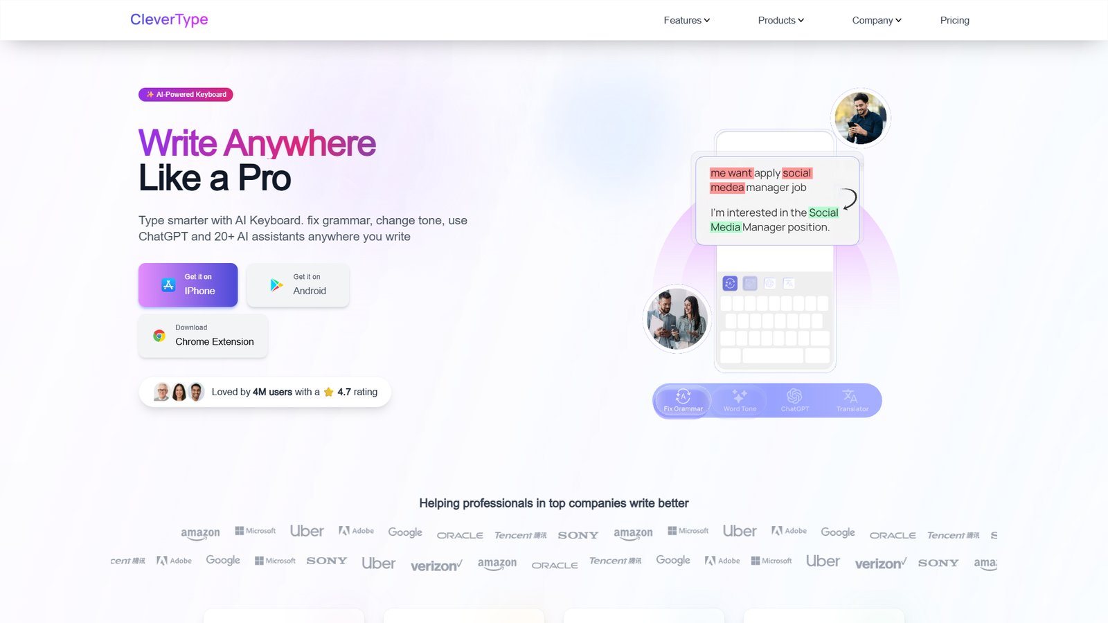 CleverType — интерфейс нейросети CleverType — интерфейс нейросети