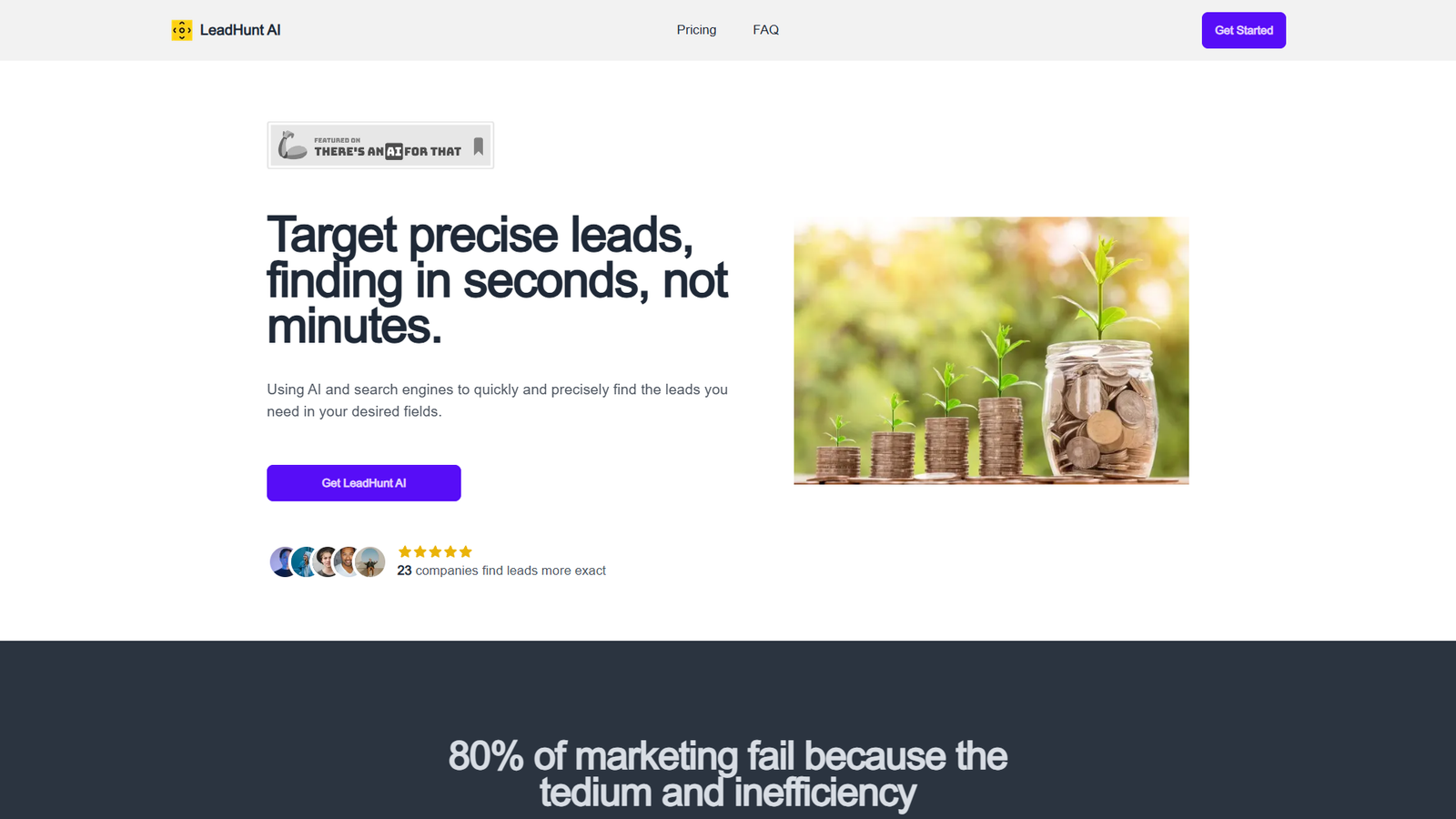 LeadHunt AI — интерфейс нейросети LeadHunt AI — интерфейс нейросети