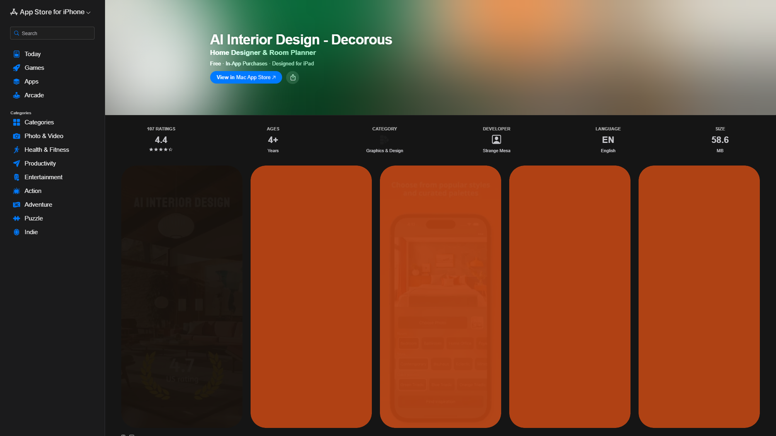 AI Interior Design – Decorous — интерфейс нейросети AI Interior Design – Decorous — интерфейс нейросети