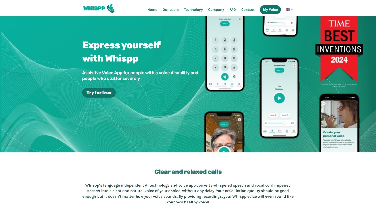 Whispp нейросеть Главная страница