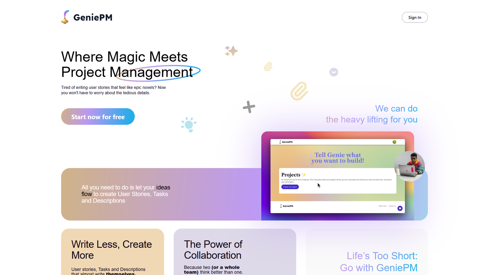 GeniePM — интерфейс нейросети GeniePM — интерфейс нейросети