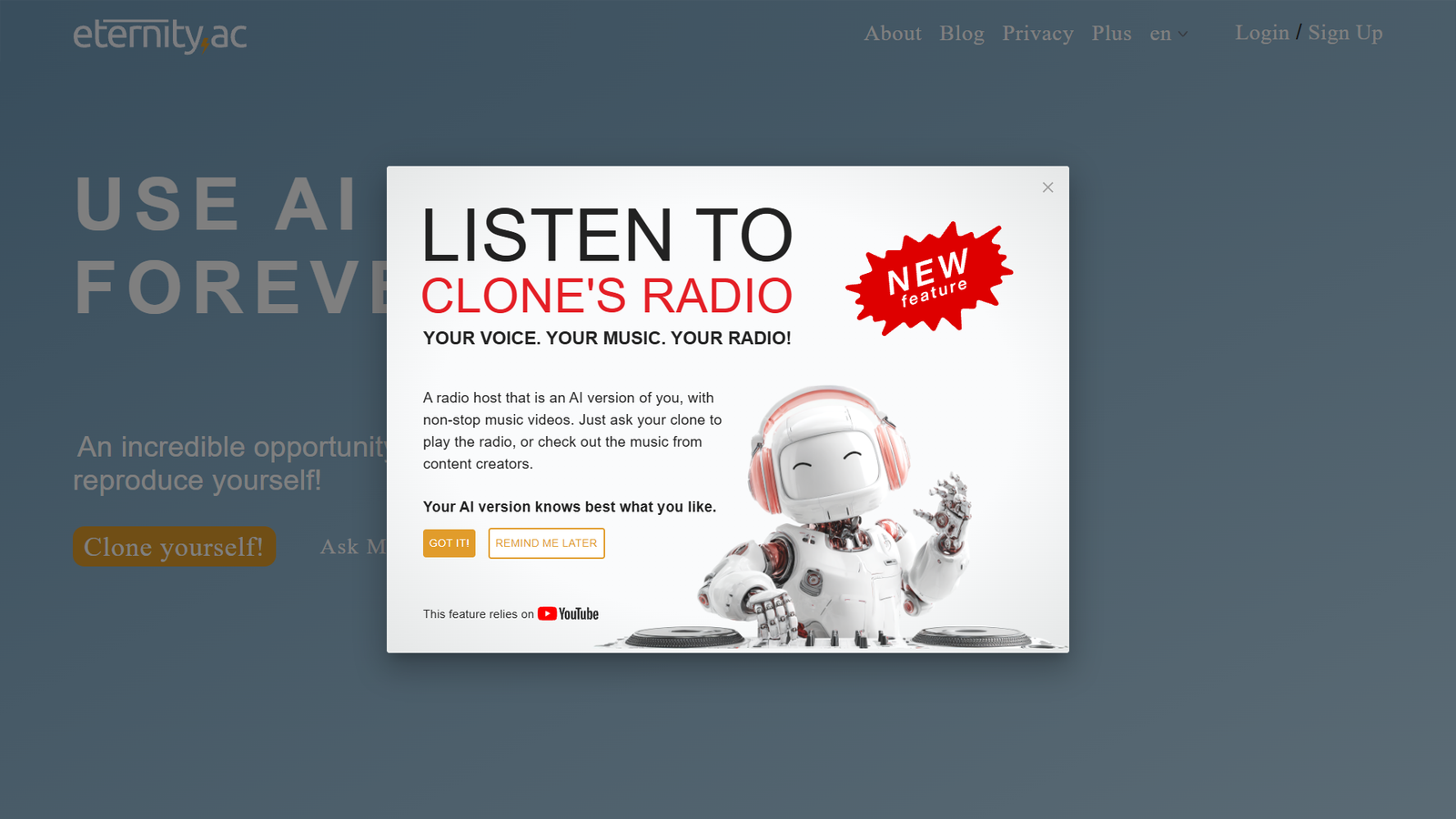eternity.ac — интерфейс нейросети eternity.ac — интерфейс нейросети