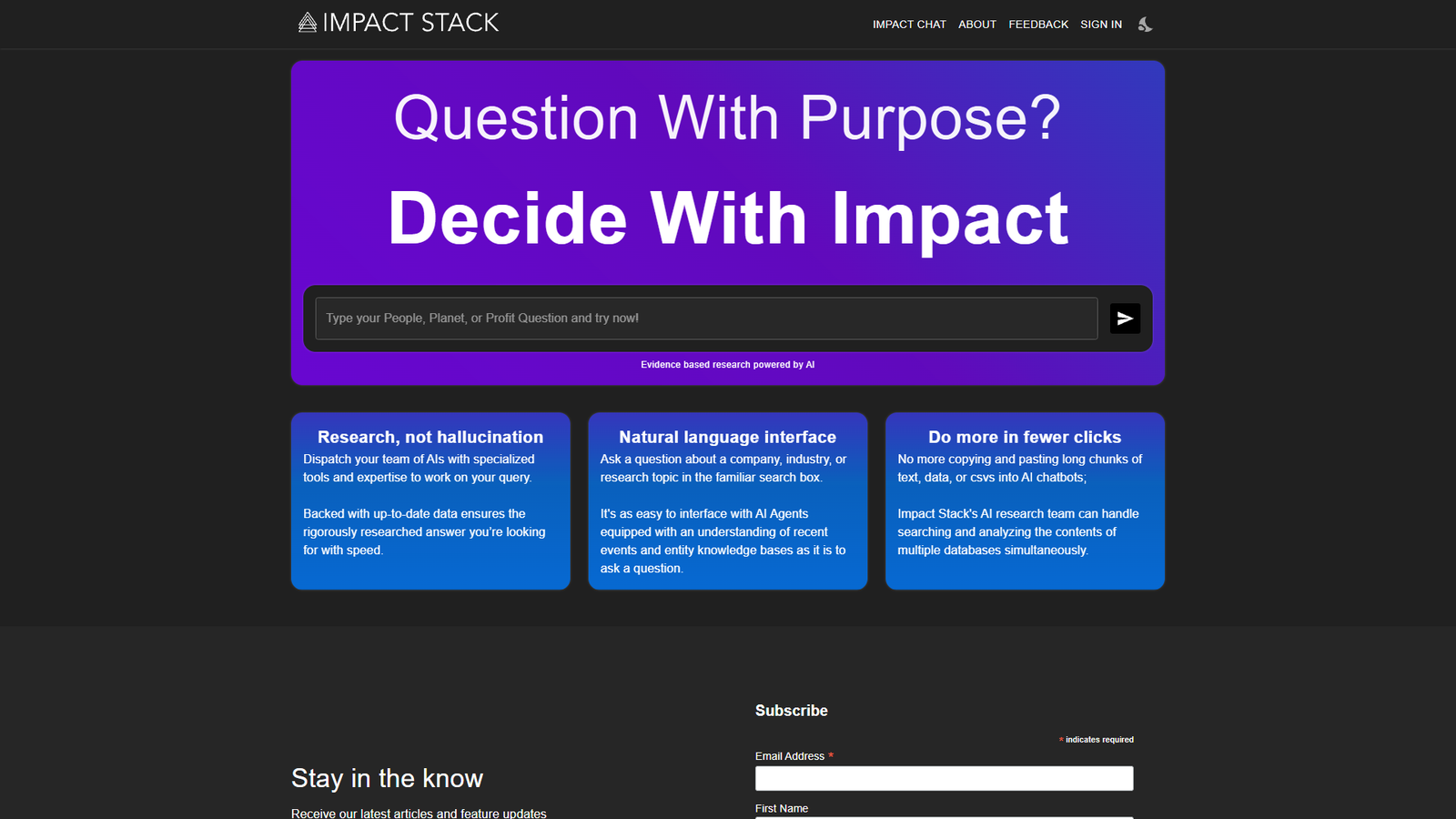 Impact Stack — интерфейс нейросети Impact Stack — интерфейс нейросети