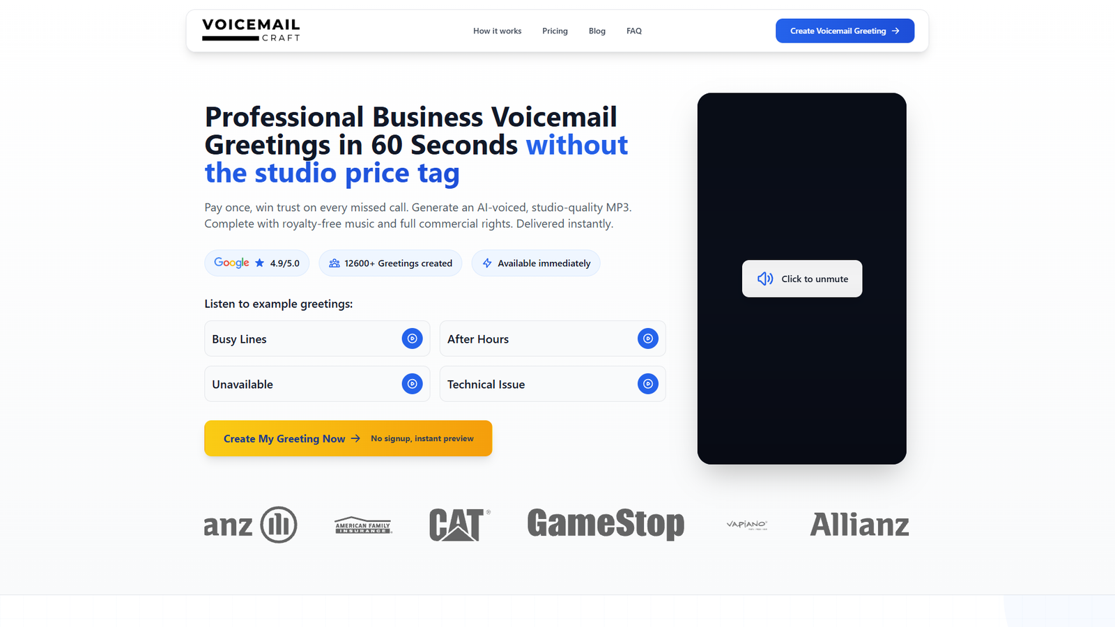 VoicemailCraft — интерфейс нейросети VoicemailCraft — интерфейс нейросети