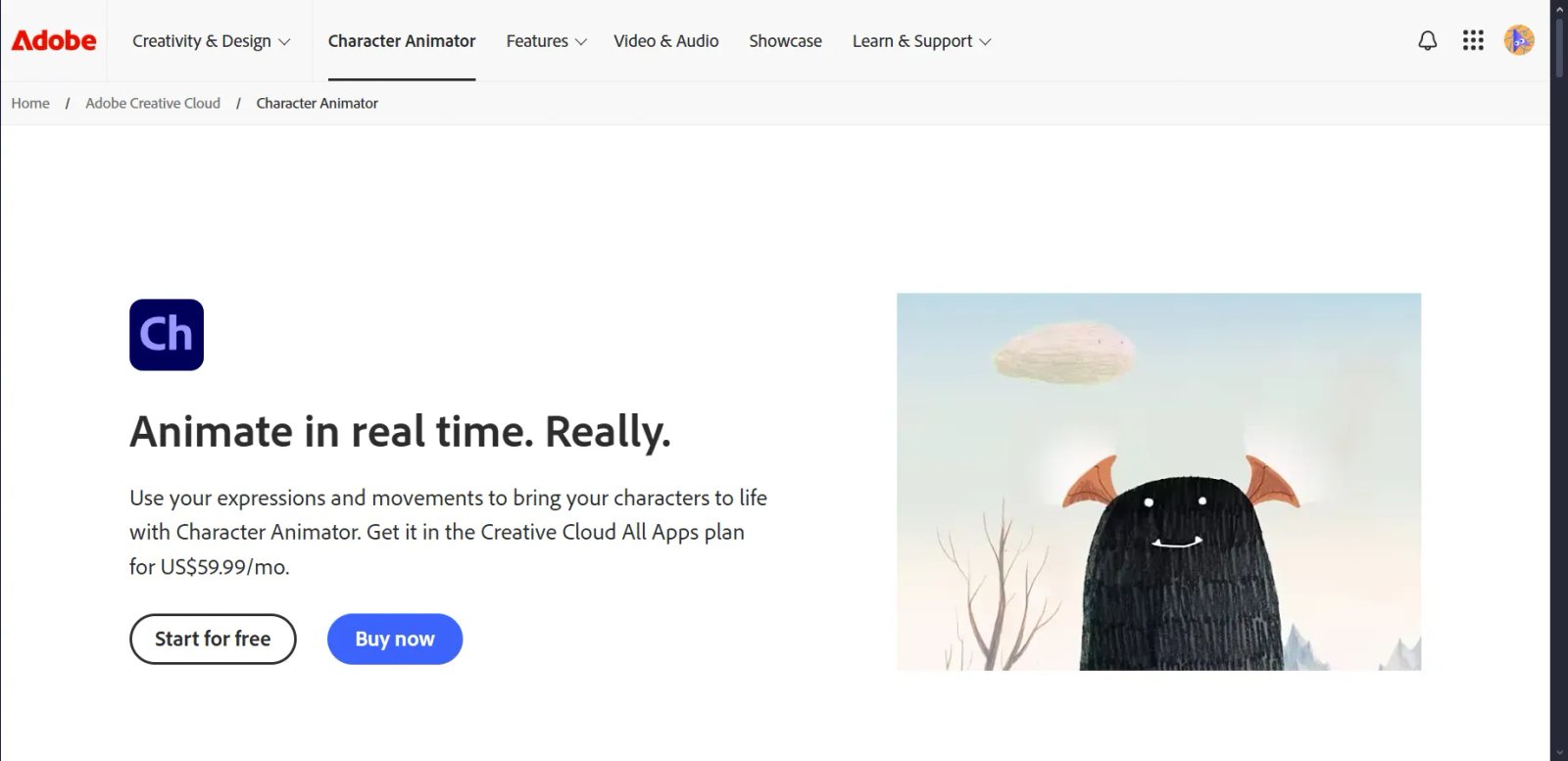 Adobe Character Animator Start Adobe Character Animator Start