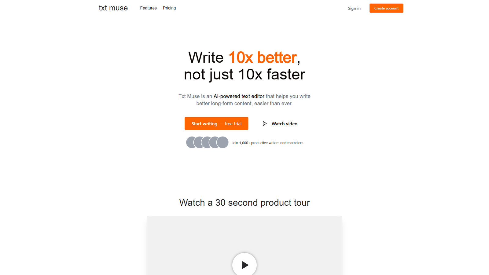 Txt Muse — интерфейс нейросети Txt Muse — интерфейс нейросети