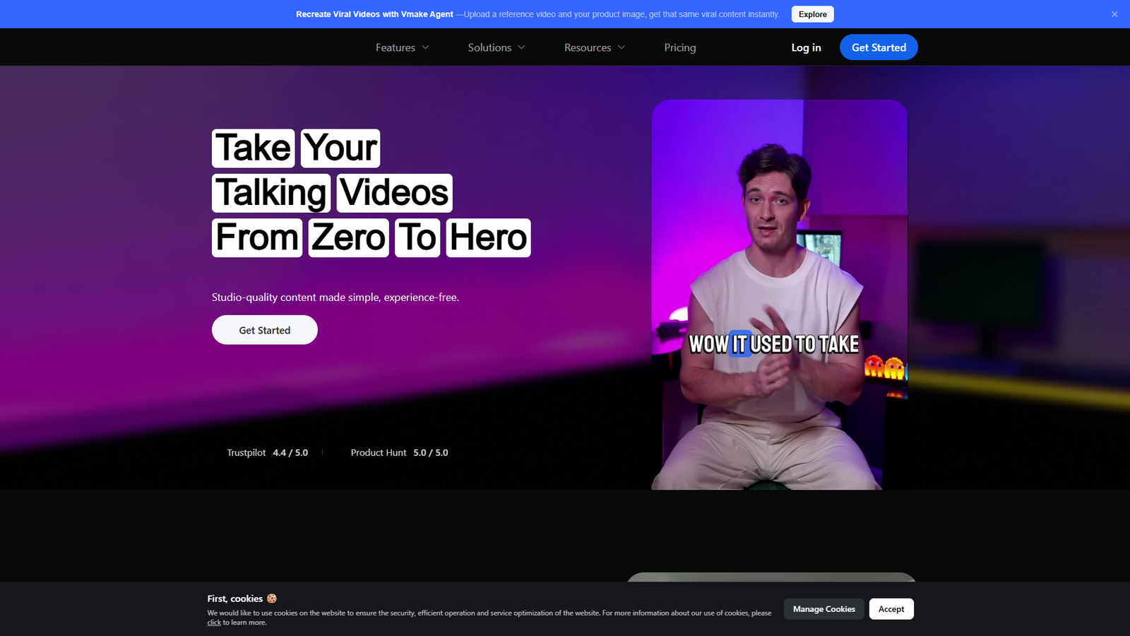 Vmake — интерфейс нейросети Vmake — интерфейс нейросети
