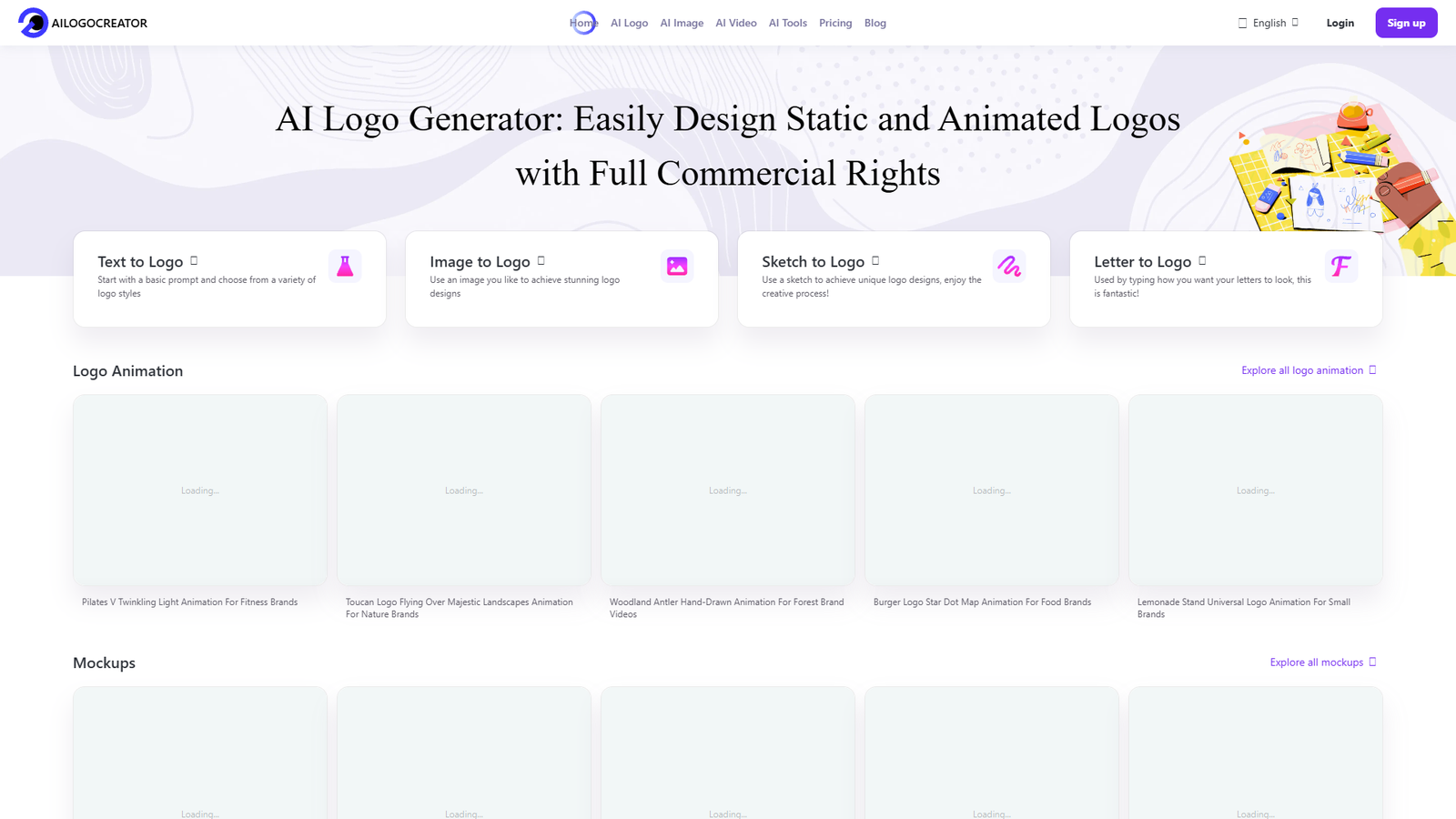 AILogoCreator — AI Logo Generator — интерфейс нейросети AILogoCreator — AI Logo Generator — интерфейс нейросети
