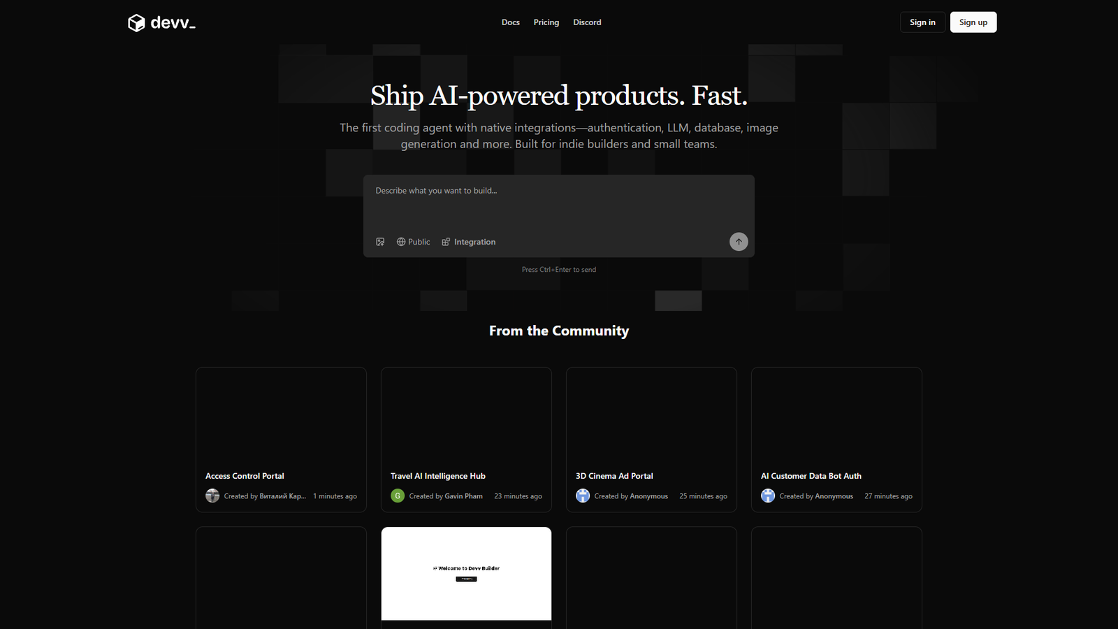 Devv — интерфейс нейросети Devv — интерфейс нейросети
