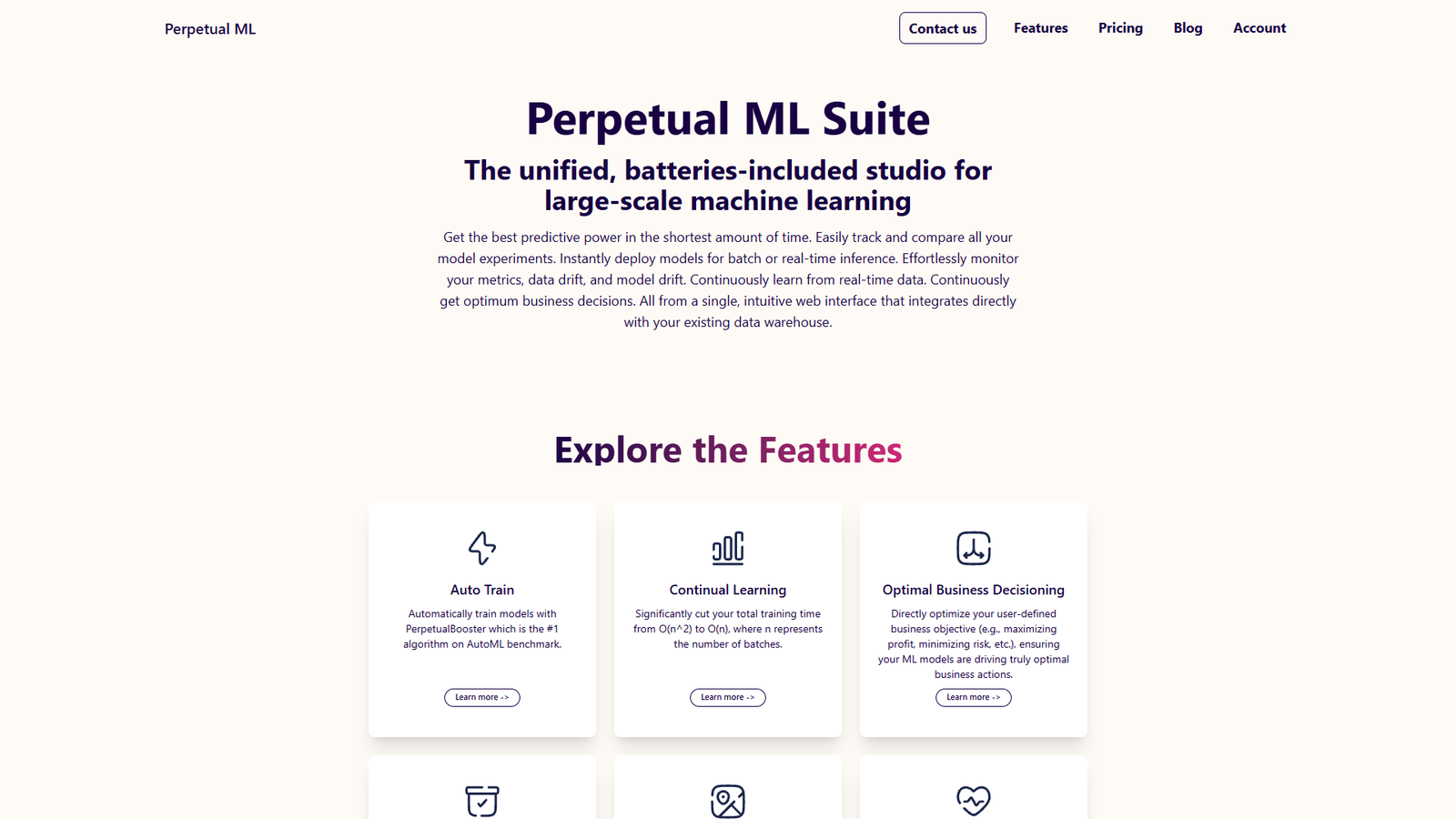 Perpetual ML Suite — интерфейс нейросети Perpetual ML Suite — интерфейс нейросети