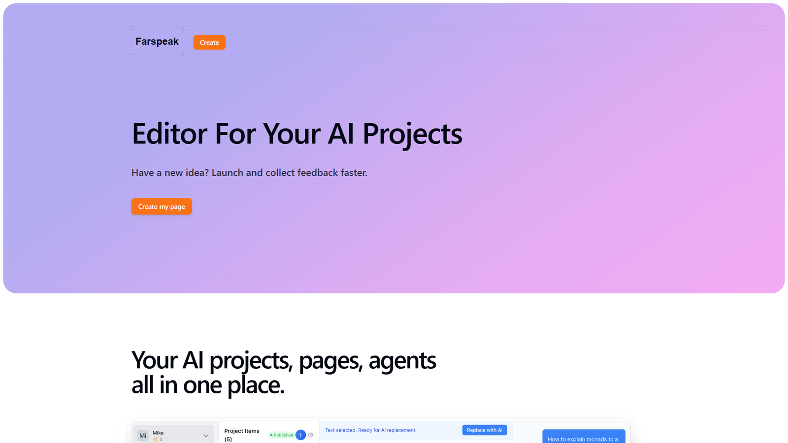 Farspeak — интерфейс нейросети Farspeak — интерфейс нейросети