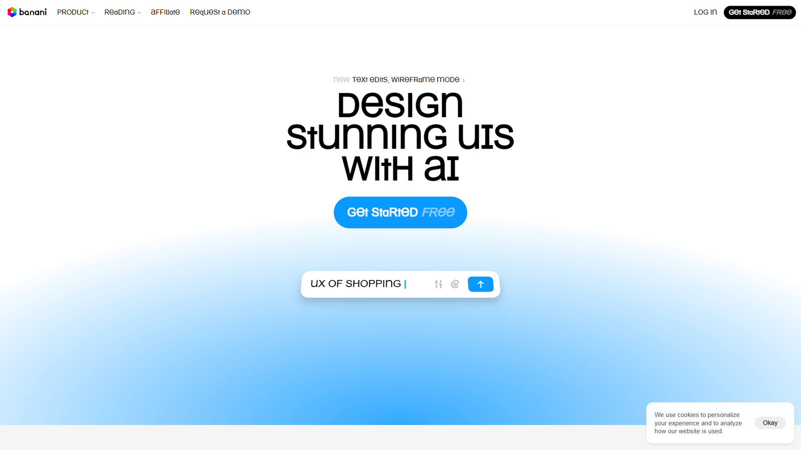 Banani — интерфейс нейросети Banani — интерфейс нейросети