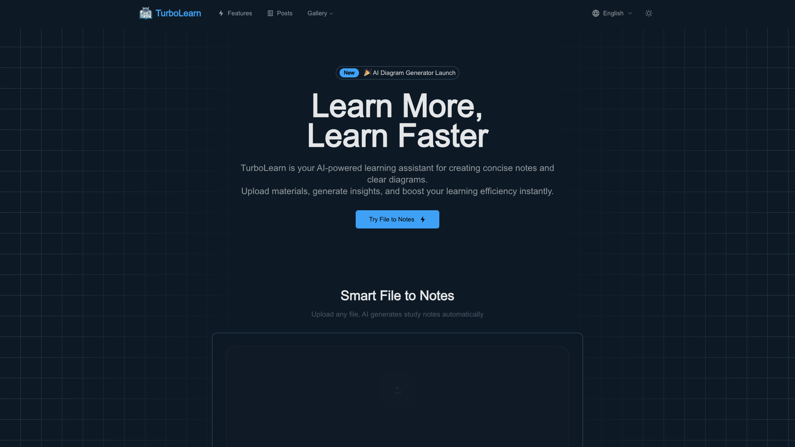 TurboLearn — интерфейс нейросети