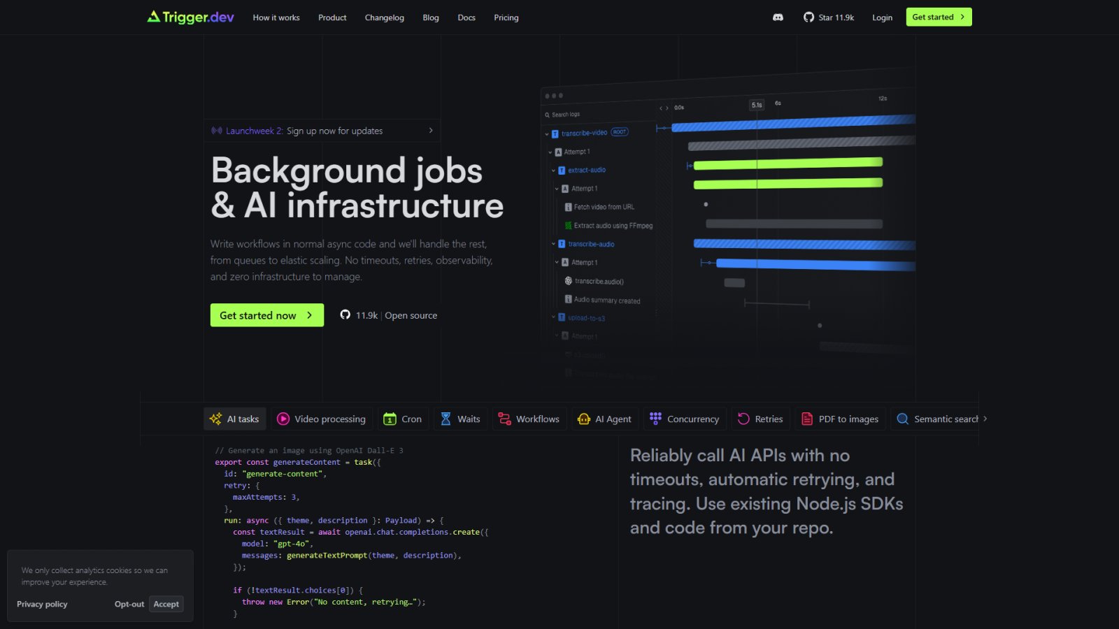 Trigger.dev нейросеть Главная страница Trigger.dev нейросеть Главная страница