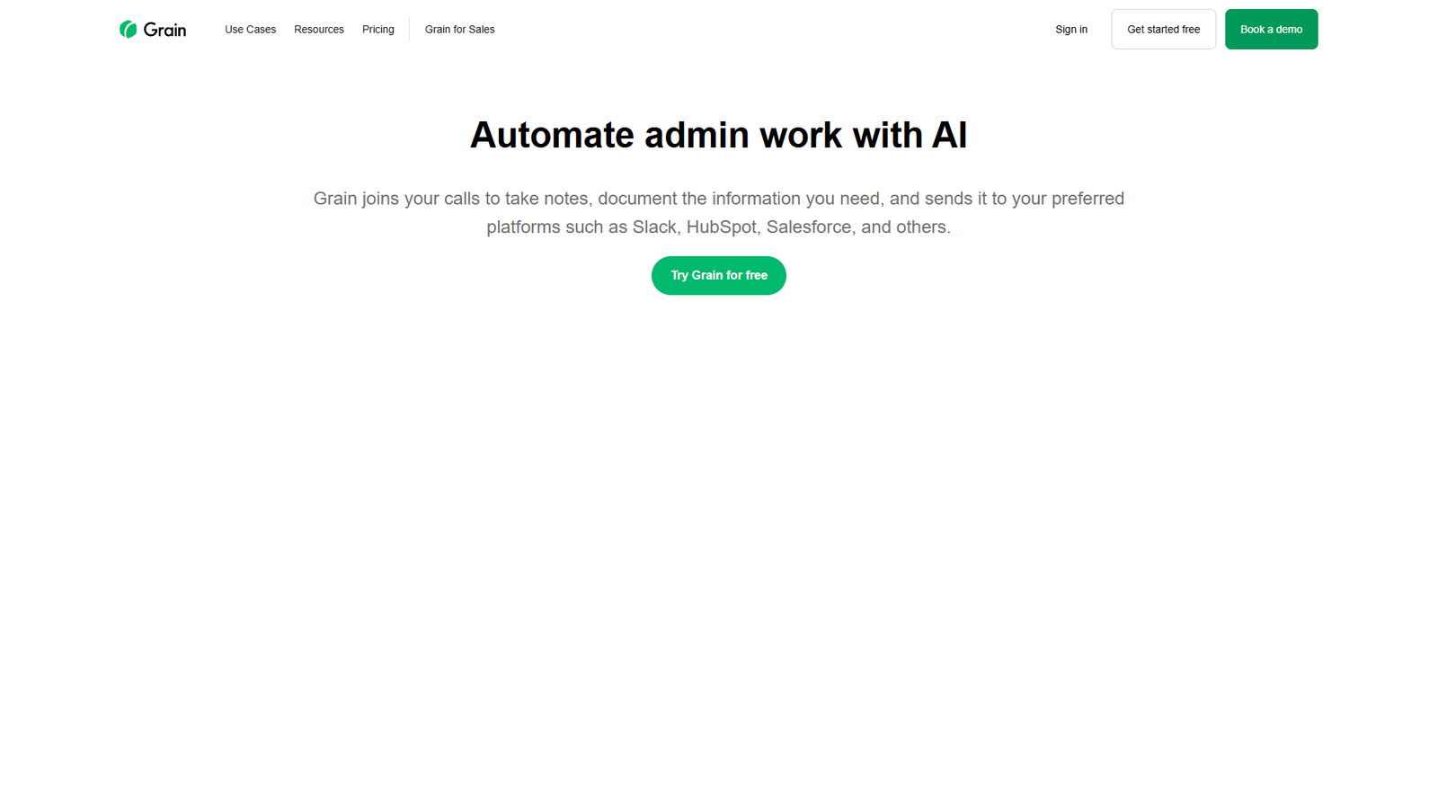 Grain AI — интерфейс нейросети Grain AI — интерфейс нейросети