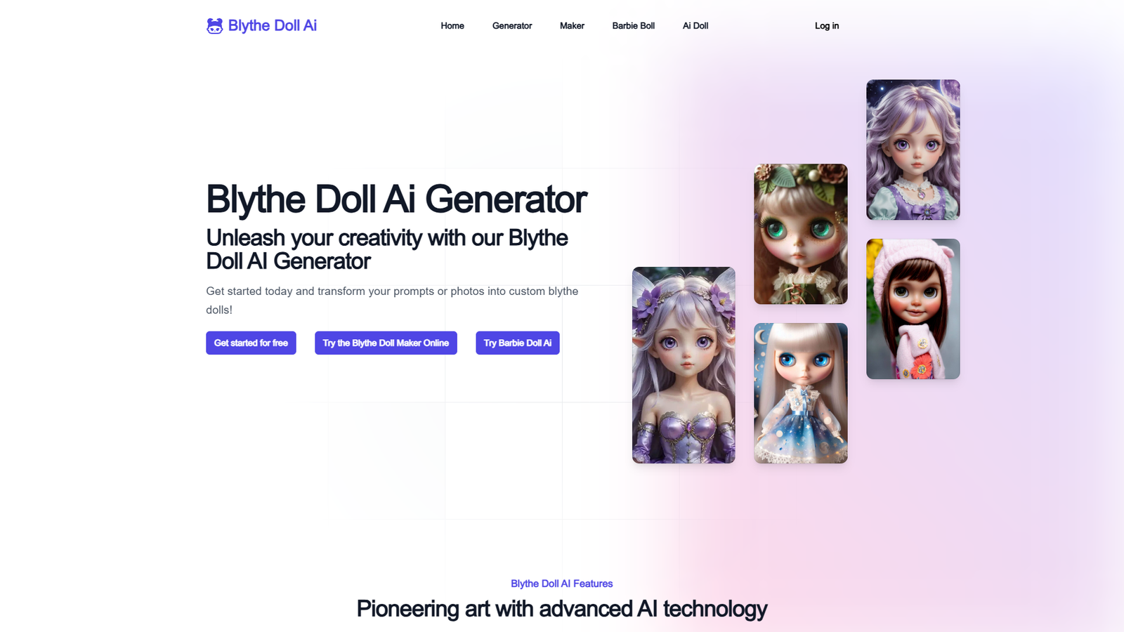 Blythe Doll AI Generator — интерфейс нейросети Blythe Doll AI Generator — интерфейс нейросети