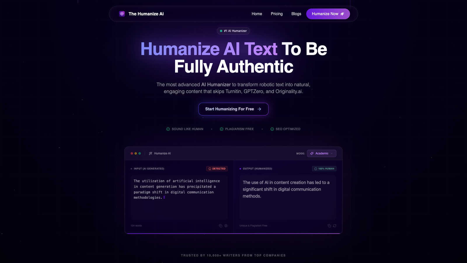 Humanize Ai Pro — интерфейс нейросети Humanize Ai Pro — интерфейс нейросети