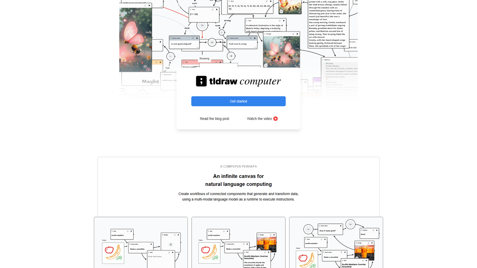 tldraw computer — интерфейс нейросети tldraw computer — интерфейс нейросети