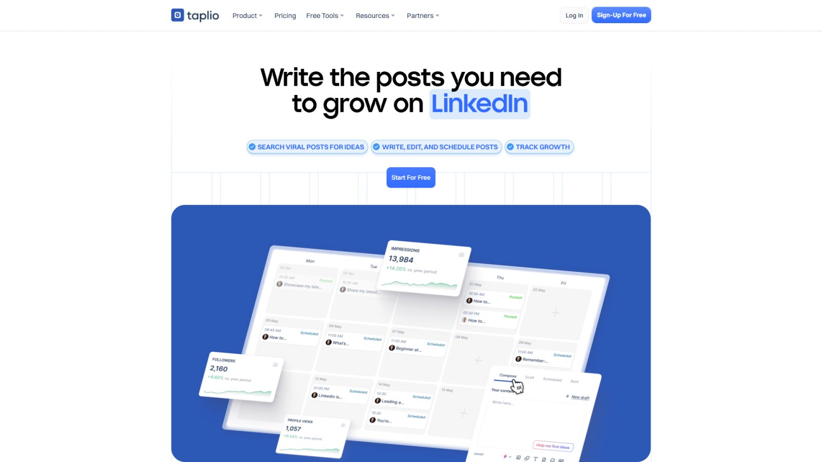 Taplio нейросеть Главная страница